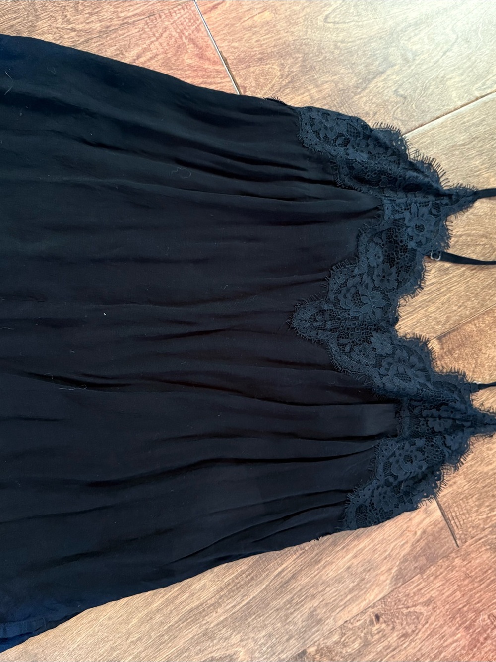 Abercrombie Black Lace-Trim Cami